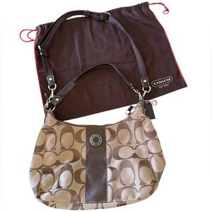 NEW NO TAGS Coach 1941 Signature Jacquard Hobo Shoulder Bag / Crossbody